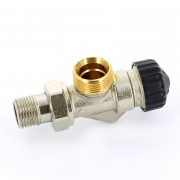 Вентиль термостатический угловой-осевой НН 1/2