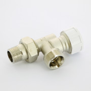 Вентиль термостатический угловой-осевой НН 1/2