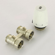 Комплект Uni-Fitt нижнего подключения для радиаторов Kermi, Rifar, прямой