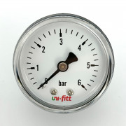 Манометр аксиальный 6 бар, диаметр 50 мм, 1/4