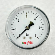 Манометр аксиальный 6 бар, диаметр 63 мм, 1/4