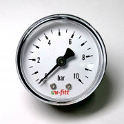 Манометр аксиальный 10 бар, диаметр 50 мм, 1/4