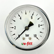 Манометр аксиальный 10 бар, диаметр 63 мм, 1/4