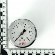 Манометр аксиальный 10 бар, диаметр 63 мм, 1/4