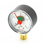 Манометр радиальный с индикаторной стрелкой 4 бар, диаметр 50 мм, 1/4