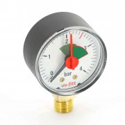 Манометр радиальный с индикаторной стрелкой 4 бар, диаметр 50 мм, 1/4