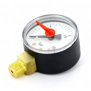 Манометр радиальный с индикаторной стрелкой 16 бар, диаметр 50 мм, 1/4