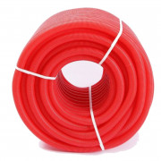 Гофра 25 мм красная (для труб 16-20 мм), 50 м