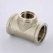 Тройник В 3/4' х 1/2' х 3/4' никелированный 10130N050405