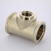 Тройник В 1' х 1/2' х 1' никелированный 10130N060406