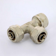 Тройник обж 16 никелированный 10330N161616