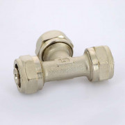 Тройник обж 16 никелированный 10330N161616