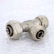 Тройник обж 20 х 16 х 16 никелированный 10330N201616