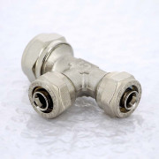 Тройник обж 20 х 16 х 16 никелированный 10330N201616