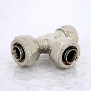 Тройник обж 20 х 16 х 20 никелированный 10330N201620