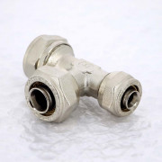 Тройник обж 20 х 16 х 20 никелированный 10330N201620