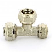 Тройник обж 20 х 20 х 16 никелированный 10330N202016