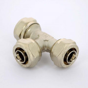 Тройник обж 20 никелированный 10330N202020