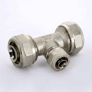 Тройник обж 26 х 16 х 26 никелированный 10330N261626