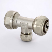 Тройник обж 26 х 16 х 26 никелированный 10330N261626