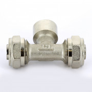 Тройник обж-В-обж 20 х 1/2' x 20 никелированный 10331N200420