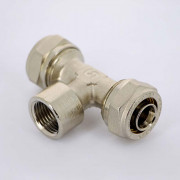 Тройник обж-В-обж 20 х 3/4' x 20 никелированный 10331N200520