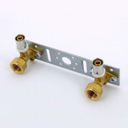 Водорозетка пресс-В 16 x 1/2' двойная на планке 10528G001604