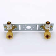 Водорозетка пресс-В 16 x 1/2' двойная на планке 10528G001604