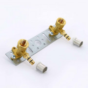 Водорозетка пресс-В 16 x 1/2' двойная на планке 10528G001604