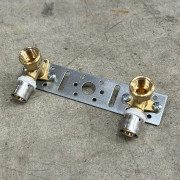 Водорозетка пресс-В 20 x 1/2' двойная на планке 10528G002004