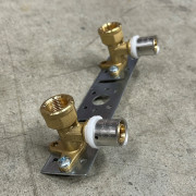 Водорозетка пресс-В 20 x 1/2' двойная на планке 10528G002004