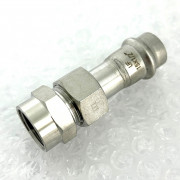 Муфта пресс-В 15 x 1/2' с разъемным соединением и плоск. прокладкой нерж.сталь