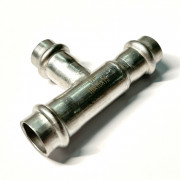 Тройник пресс 18 х 15 х 15, нержавеющая сталь