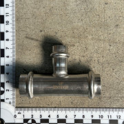 Тройник пресс 22 х 15 х 22, нержавеющая сталь