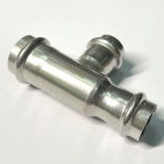 Тройник пресс 28 х 22 х 22, нержавеющая сталь