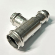 Тройник пресс 28 х 22 х 22, нержавеющая сталь