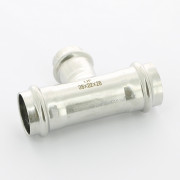 Тройник пресс 28 х 22 х 28, нержавеющая сталь