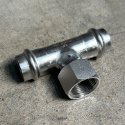 Тройник пресс-В 22 х 3/4