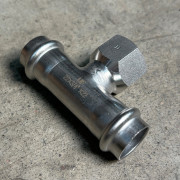 Тройник пресс-В 22 х 3/4