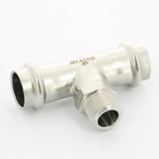 Тройник пресс-Н 22 х 1/2