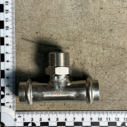 Тройник пресс-Н 22 х 3/4