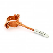 Хомут для труб 22 медный со шпилькой и дюбелем 143C2200