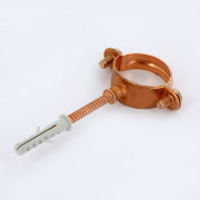 Хомут для труб 28 медный со шпилькой и дюбелем 143C2800