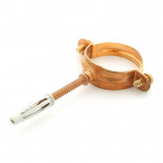 Хомут для труб 35 медный со шпилькой и дюбелем